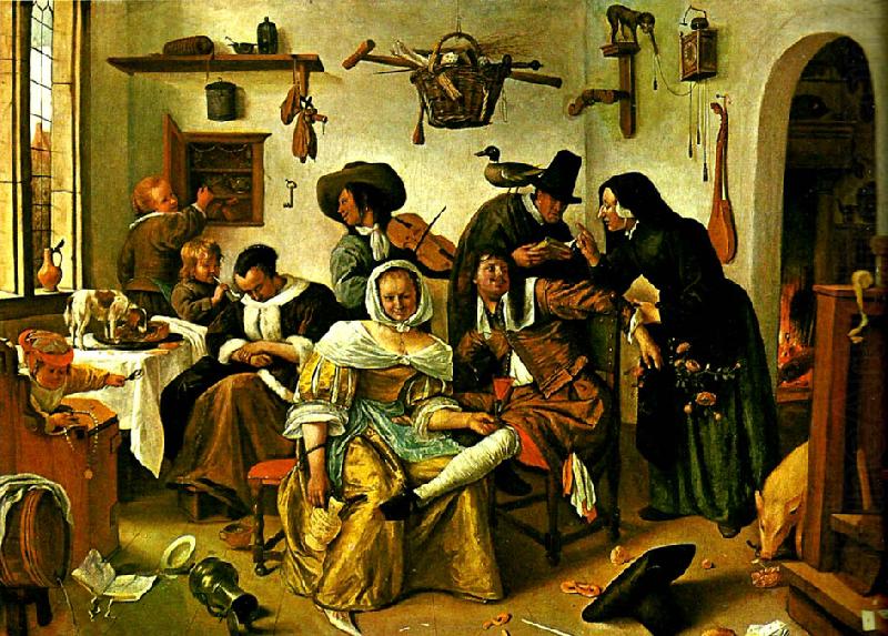 upp-och nedvanda varlden, Jan Steen